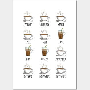 Coffee Throughout the Year Posters and Art